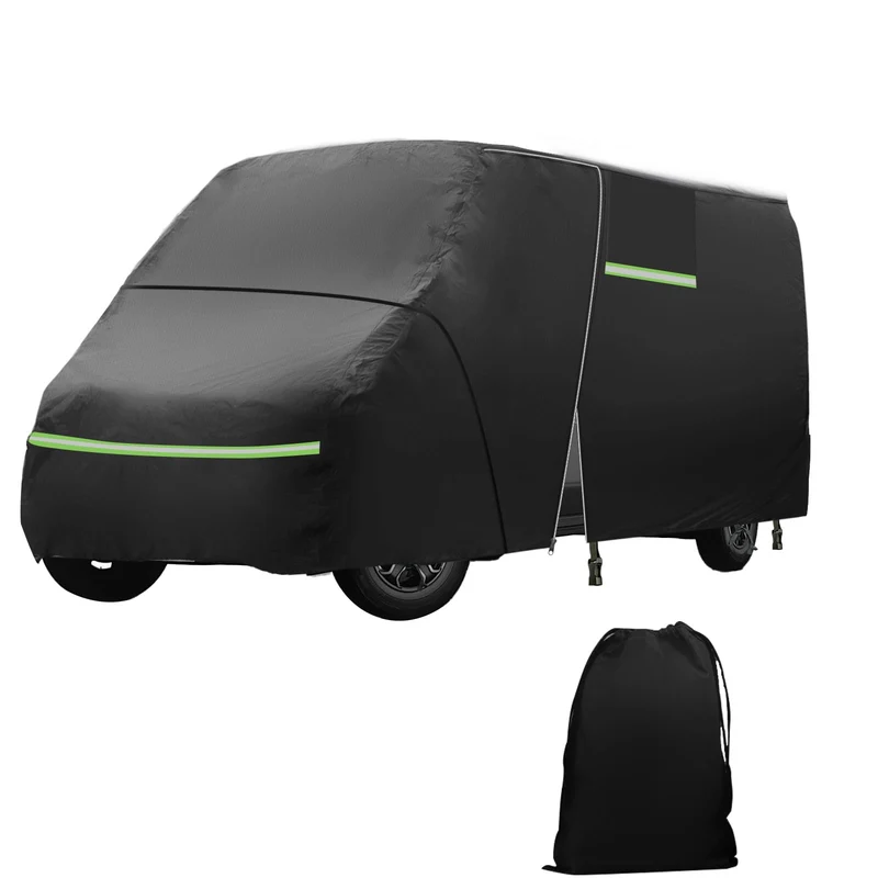 Vollgarage für FIAT Ducato 2006–2024, wasserdichte Wohnmobil-Abdeckung mit seitlichem Tür-Reissversc