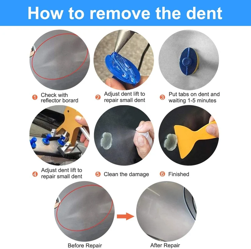 Dent Repair Kit Werkzeuge, Body Dents Remover Kit 43 pcs Repair Tools Dellen Repair Tool Dellen Repa