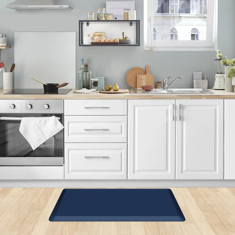 KitchenClouds Küchenmatte, gepolstert, Anti-Müdigkeit, Küchenteppich, 43.9x71.1 cm, wasserdicht, rut