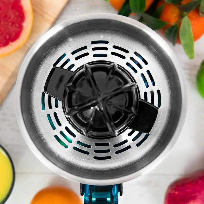 Cecotec Elektrischer Orangenentsafter Zitrus TowerAdjust Easy Black 800 Inox. 800W, einstellbarer Fr