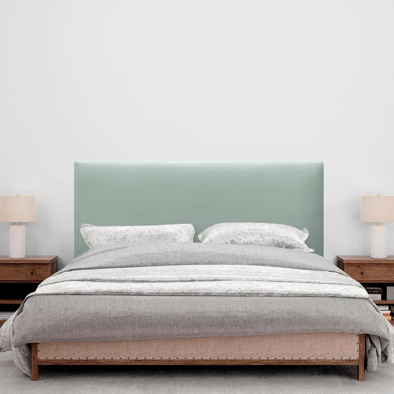 DHOME Kopfteil aus Kunstlederoder Stoff AQUALINE Glatt mit Beinen Kopfteil gepolstert Luxusbett Kopf