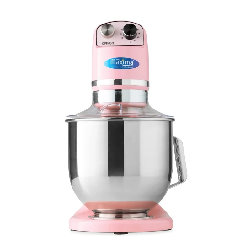Maxima Gastro Planetenmischer - 7 l - Bis zu 2 kg Teig - Pink