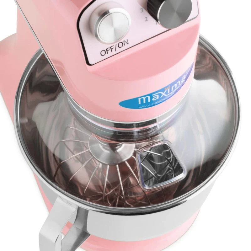 Maxima Gastro Planetenmischer - 7 l - Bis zu 2 kg Teig - Pink