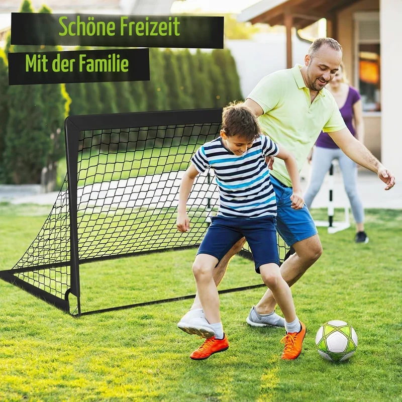 MIAOKE Fussballtor Kinder 2er Set,Goal,Fussball Tor Outdoor Fussballtor mit Tragetasche,mit Fussball