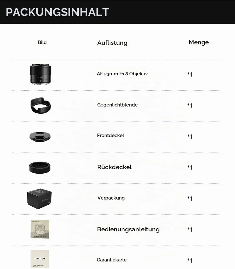 TTARTISAN AF 23mm F1.8 Objektiv für Fuji X, APS-C Rahmen Tragbares und Vielseitiges Autofokus Kamera