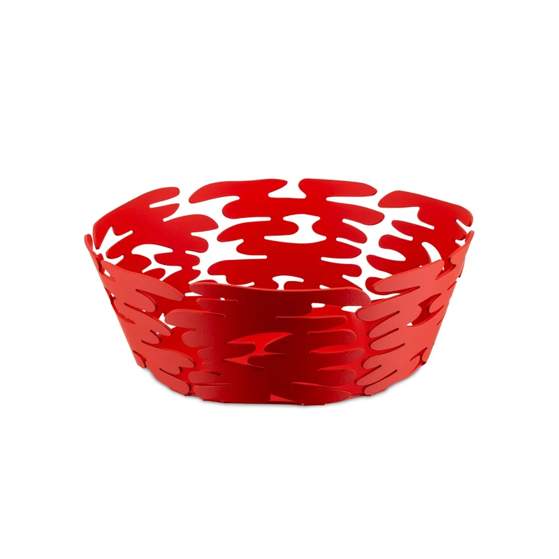 Alessi Barket runder Korb, Ø 18, rot Ø 18 Rot, Ø 18 Rot