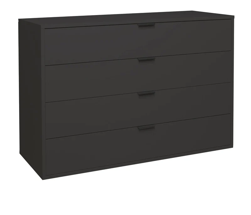 DEINE TANTE EMMA Bonnie/KO_04-119 anthrazit matt Lack Schubladenkommode Kommode Sideboard ca. 119 x
