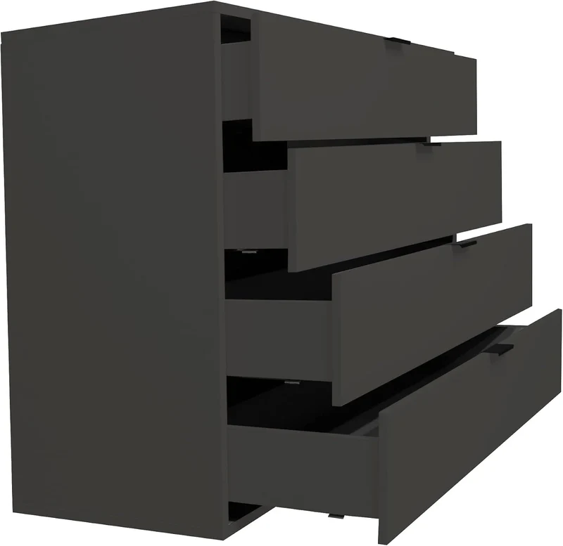 DEINE TANTE EMMA Bonnie/KO_04-119 anthrazit matt Lack Schubladenkommode Kommode Sideboard ca. 119 x