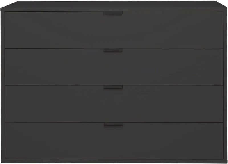 DEINE TANTE EMMA Bonnie/KO_04-119 anthrazit matt Lack Schubladenkommode Kommode Sideboard ca. 119 x