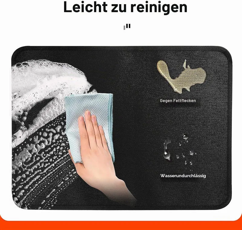 Khongoo Hitzebeständige Unterlage 40 x 45cm-1mm, Hitzeschutzmatte für Luftfritteuse, Feuerfeste Unte