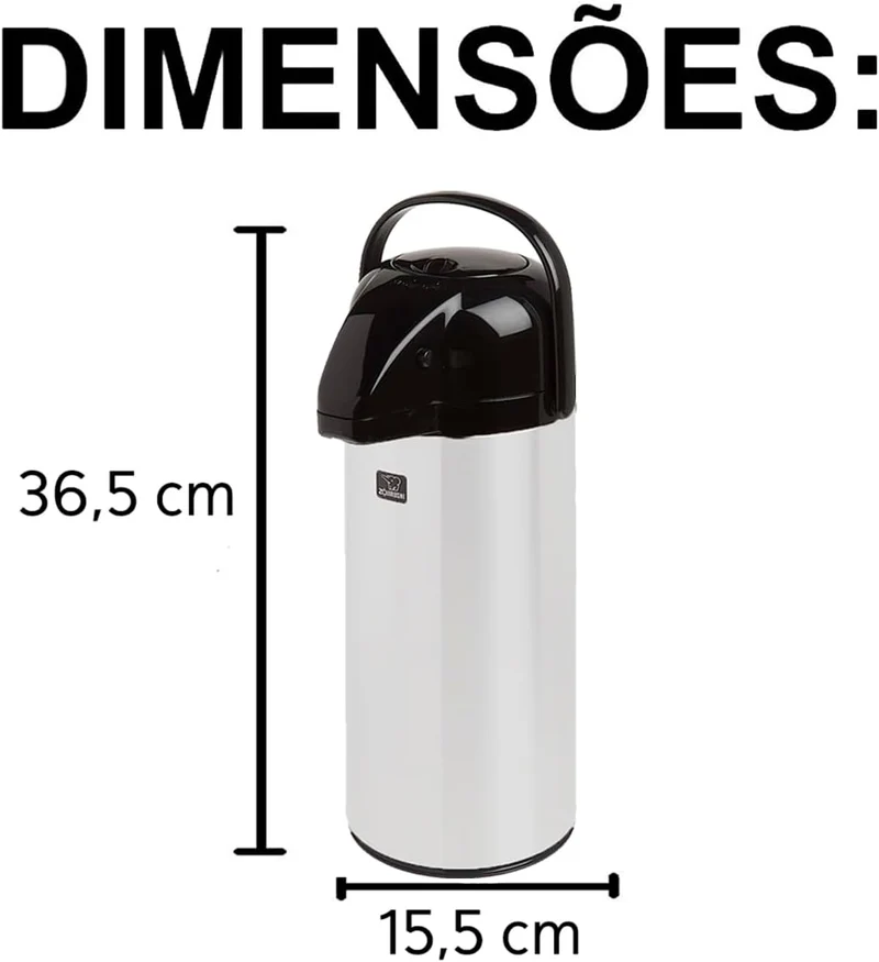 Zojirushi Airpot Isolierkanne aus Edelstahl mit Innenflasche aus Glas, 1,9 l