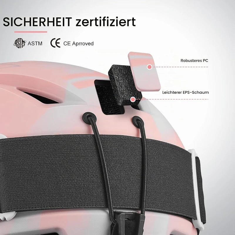 Odoland Skihelm mit Skibrille für Skifahren und Snowboard, Einstellbare Grössenverstellbar, mit Ohre