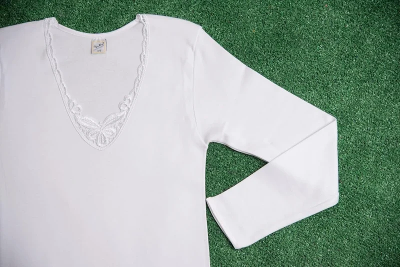 New Day intimo eccezionale Made in Italy- 3 Underwear Shirt in Warmer Cotton with Long Sleeve for Wo