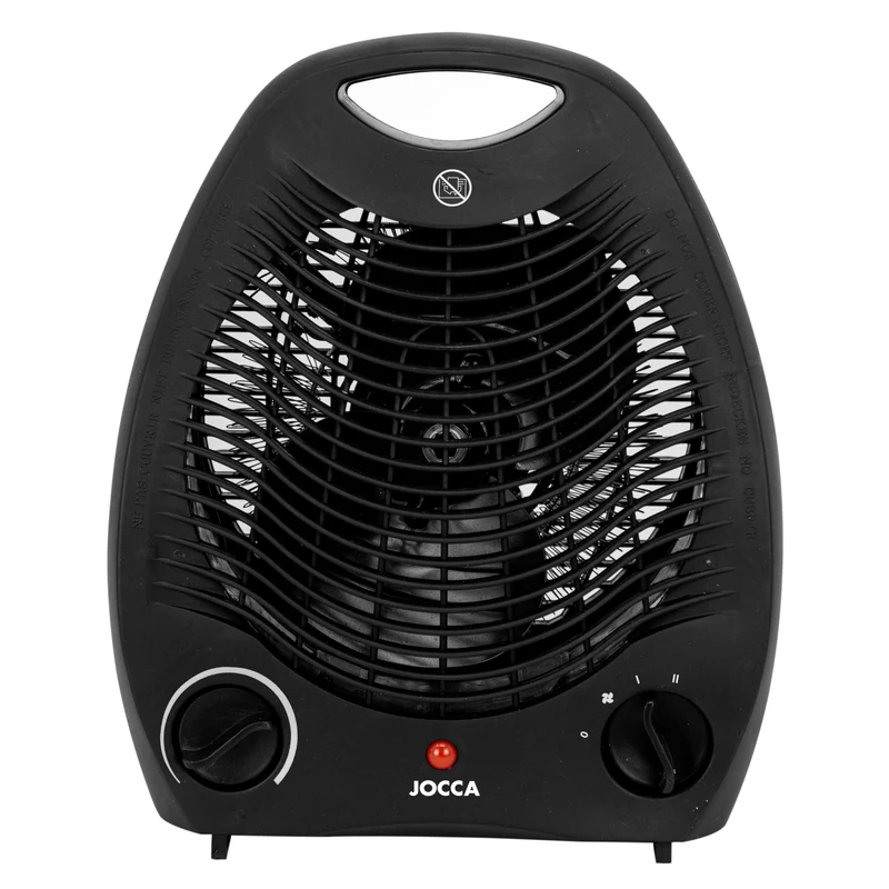 Jocca Elektroheizung 2000 W, Heizfunktion und Ventilator, 2 Geschwindigkeitsstufen für Wärmefunktion