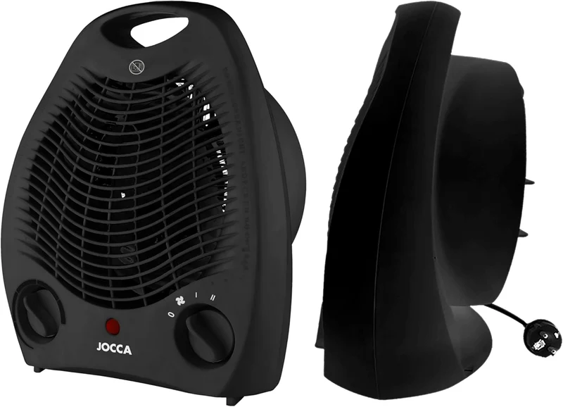 Jocca Elektroheizung 2000 W, Heizfunktion und Ventilator, 2 Geschwindigkeitsstufen für Wärmefunktion