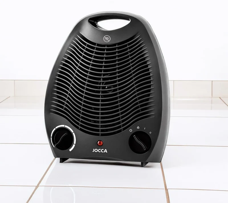 Jocca Elektroheizung 2000 W, Heizfunktion und Ventilator, 2 Geschwindigkeitsstufen für Wärmefunktion