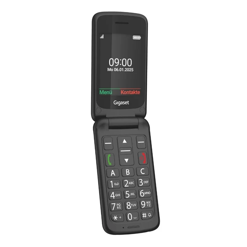 Gigaset GL595 Flip-Mobiltelefon – einfache Bedienung für Senioren, grosse Tasten & SOS-Notruftaste –