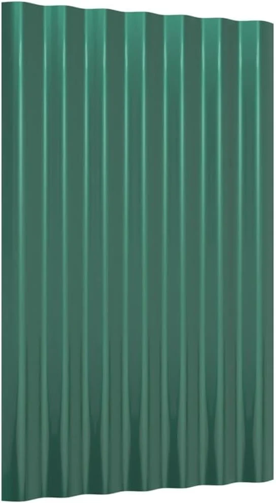 ACAGALA Dachpaneele Wellplatte aus Metall 60 x 36 cm | 36 STK. verzinkte Stahlbleche Wandplatte Meta