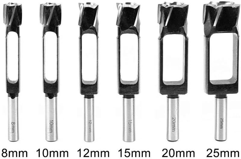 Tiefer Zapfenbohrer für Tischlerarbeiten Ø 8mm 10mm 12mm 14mm 15mm 16mm 18mm 19mm 20mm 25mm 30mm 35m