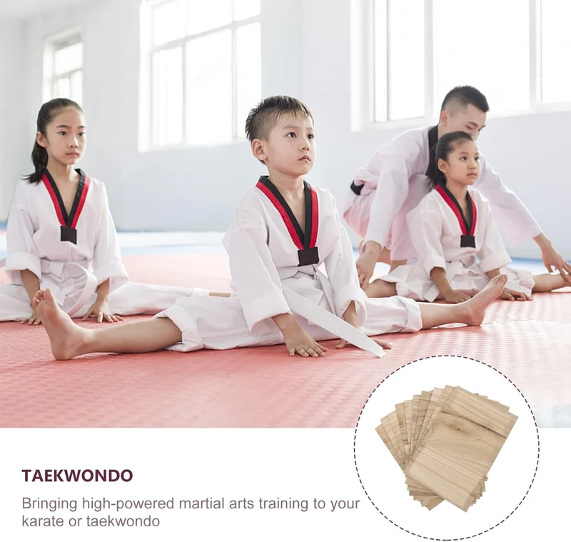 Homoyoyo 10 Stücke Holz Zerbrechliches Brett Professionelle Taekwondo- Übungsbrett für Kinder Erwach