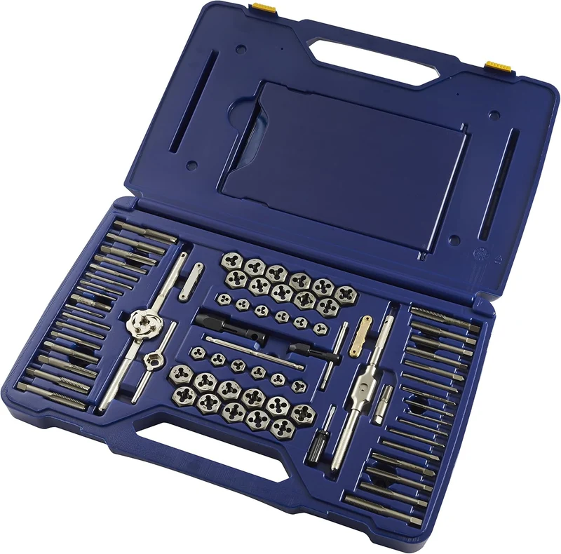 IRWIN Gewindeschneider-Set mit Bohrern, Maschinenschraube/SAE/metrisch, 117-teilig (26377) 117-Piece