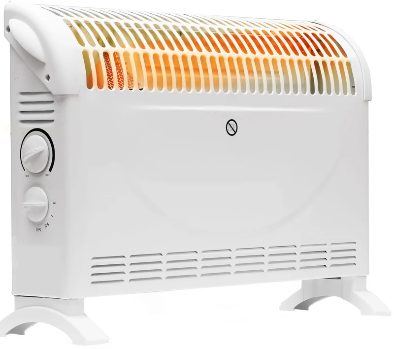 BROLLUX Elektroheizung 2000W CA2 Turbolüfter und Thermostat Heizgerät mobiler Konvektor Elektrische
