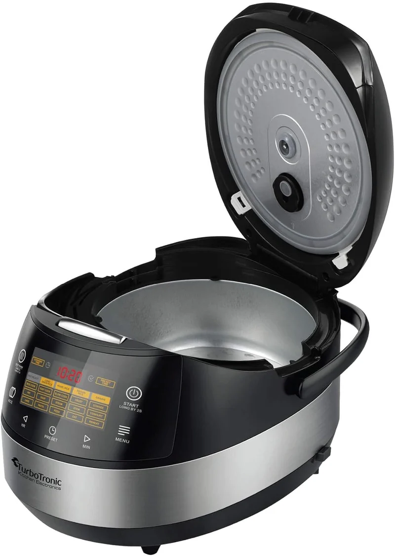 TurboTronic TT-DMC22 Multikocher | 5L Kapazität | 15 Programme | 860W Elektrischer Schon- und Dampfg