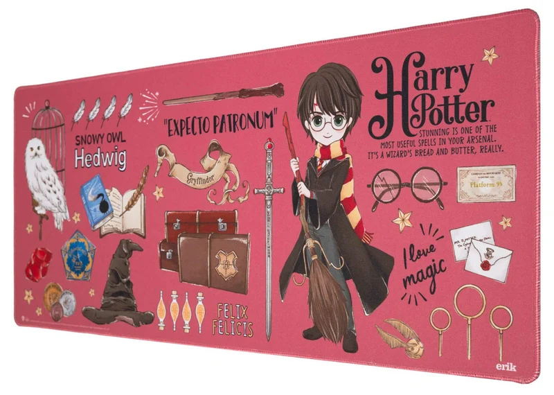 Grupo Erik XL Gaming Mauspad Harry Potter - Gaming Mousepad Gross - Mousepad XXL - Mauspad Gaming -
