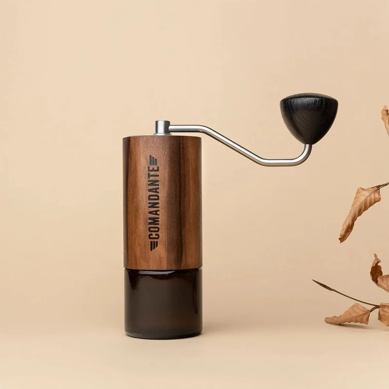 Kaffeemühle C40 MK4 Nitro Blade Liquid Amber/Edelstahl von COMANDANTE, Silber/Braun, Silber/Braun Si