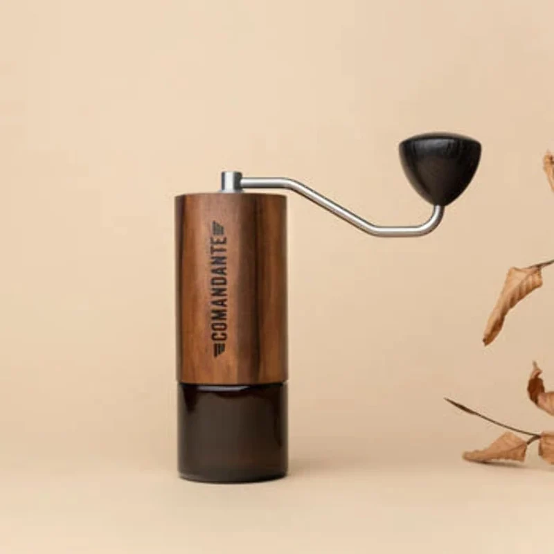 Kaffeemühle C40 MK4 Nitro Blade Liquid Amber/Edelstahl von COMANDANTE, Silber/Braun, Silber/Braun Si