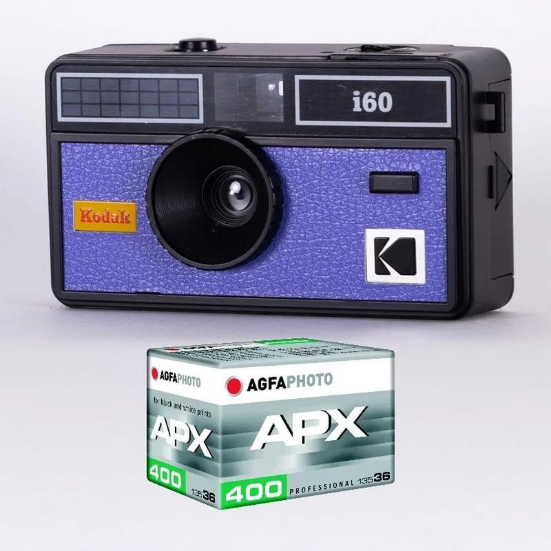 KODAK DA00259 Fotoapparat i60 und 1 ISO-Film mit 36 Aufnahmen, optisches Objektiv 31 mm, geeignet fü
