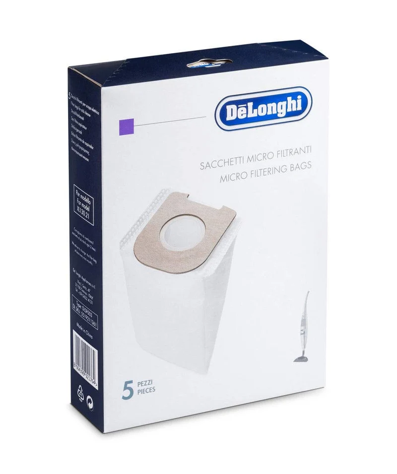 DeLonghi DLSF003 5 Sacchi Mikrofaser Besen colombina XL130.20 XL130.21 XLD13 Xlf