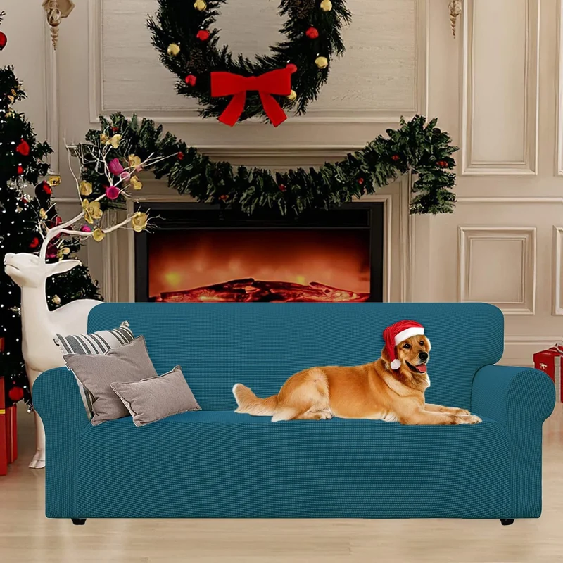 YSTELLAA Stretch Sofa überzug 1 Sitzer, Super Elastisch Sofabezug Mit Armlehnen Waschbarer, kratzfes