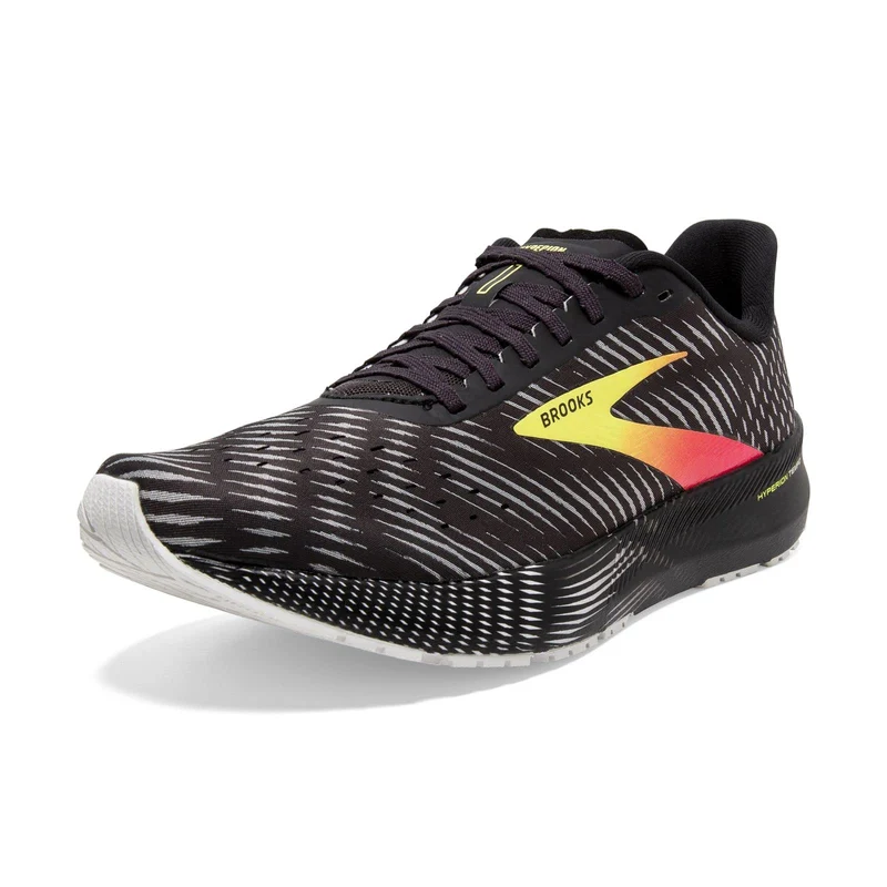 Brooks Herren Hyperion Time Laufschuh, 41 EU Schwarz Rosa Gelb