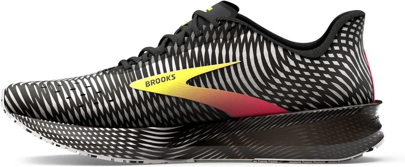 Brooks Herren Hyperion Time Laufschuh, 41 EU Schwarz Rosa Gelb