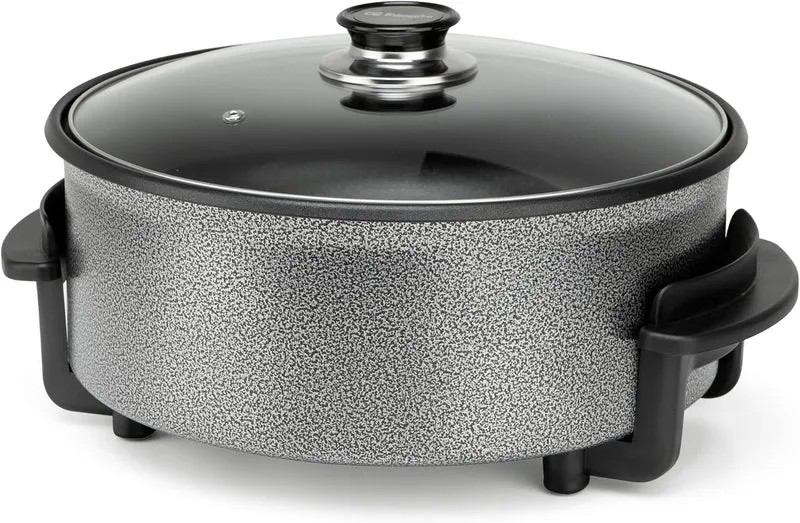 Orbegozo PZ 3090 Elektrischer Kochtopf, 30 cm, 1500 W, Fassungsvermögen 5 Liter, Glasdeckel mit Grif