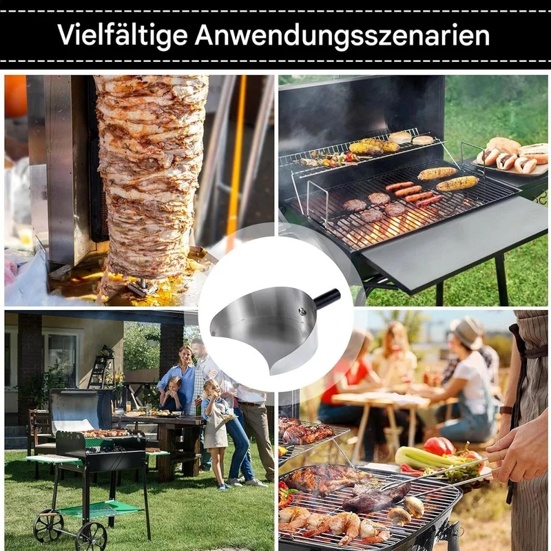 Rotisserie Catch Pan, Handheld Fleischfänger, Rotisserie Fangpfanne Fleischfänger, Praktische Döner-
