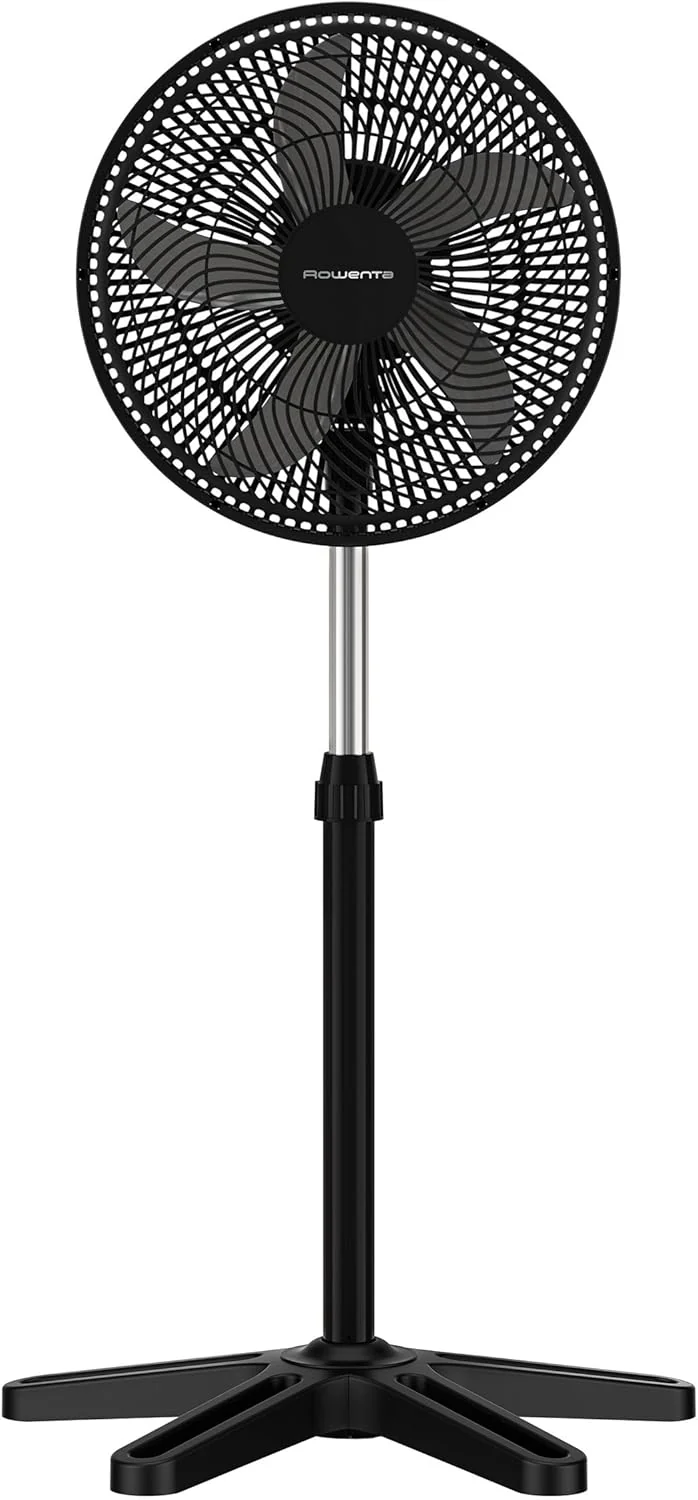 Rowenta Turbo Essential Standventilator, Schwarz, VU3110F3 51 db/ 3 Geschwindigkeitsstufen Schwarz,