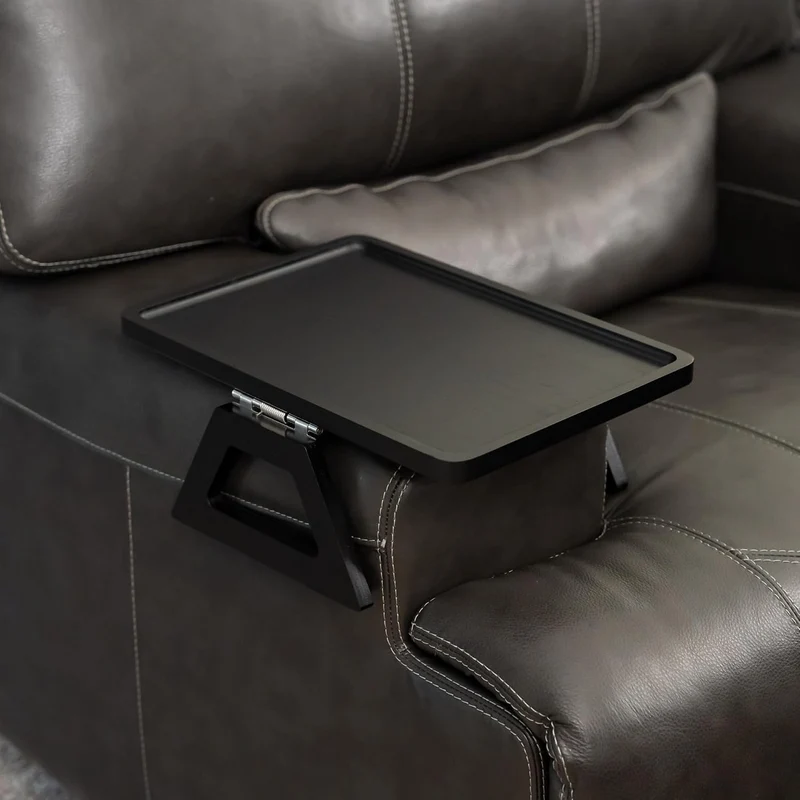 Shamrock Home Bambus-Tablett, Couch-Arm-Tisch, Clip-On-Tablett, Sofatisch für Sofas, Armlehnen für T