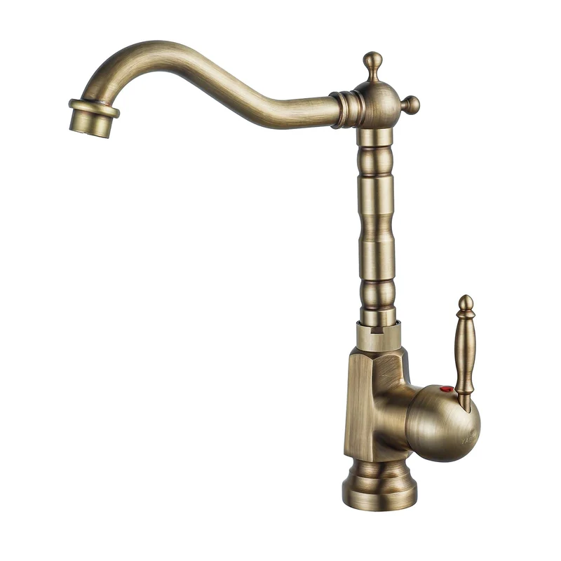 Wasserhahn Küche Antik, Küchenarmatur Retro 360°Drehbar, Spültischarmatur Hochdruck Vintage, Amatur