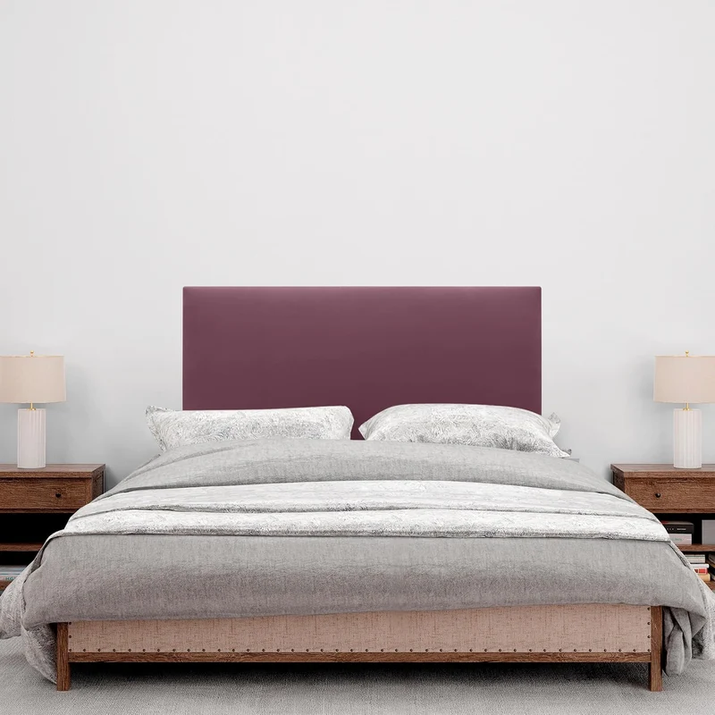 DHOME Kopfteil aus Kunstleder oder Stoff AQUALINE - Glatt Mit Beinen, Gepolstert, Luxusbett (Kunstle