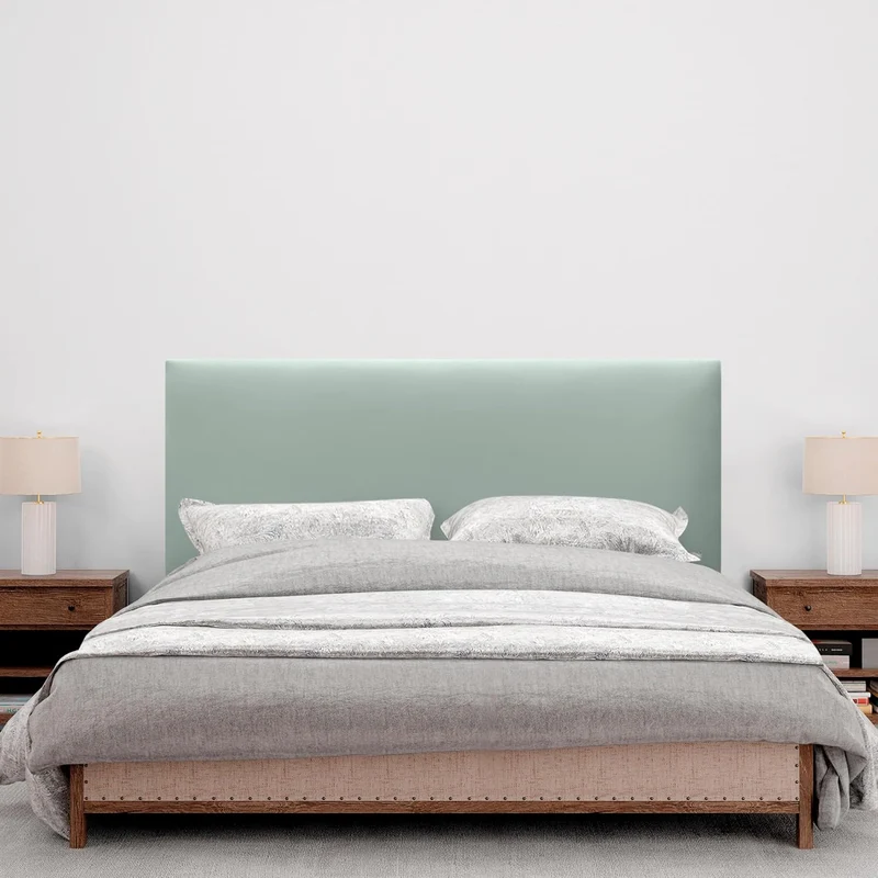 DHOME Kopfteil aus Kunstleder oder Stoff Aqualine, einfarbig, mit Kopfteilen, gepolsterter Kopf, lux
