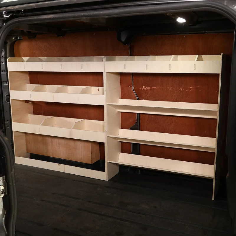 Vanify - Kompatibel mit Ford Transit Custom L2 2012+ Fahrzeugeinrichtung Fahrzeugregale, Werkzeugkas