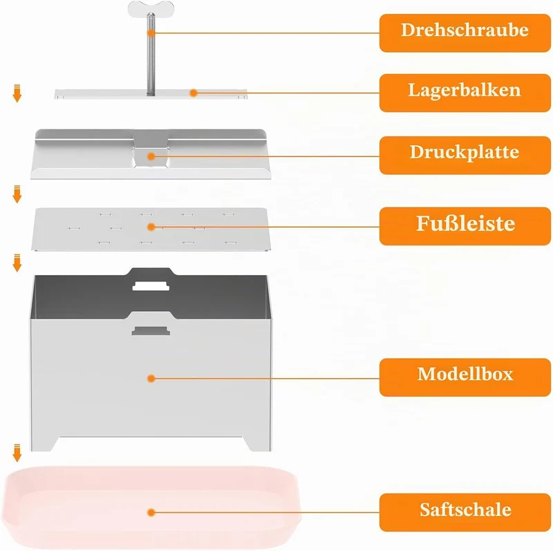 Tofupresse Edelstahl 500g/1000g Paneer Maker Druckregulierung mit 1 Schale 1 Käsetuch für Hausgemach
