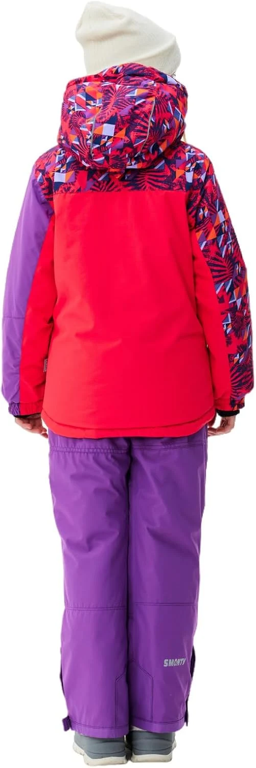 Kinder Schneeanzug für Mädchen Winter Skijacke & Hose Set Kapuzenträger Set Winddicht Wasserdicht Wa