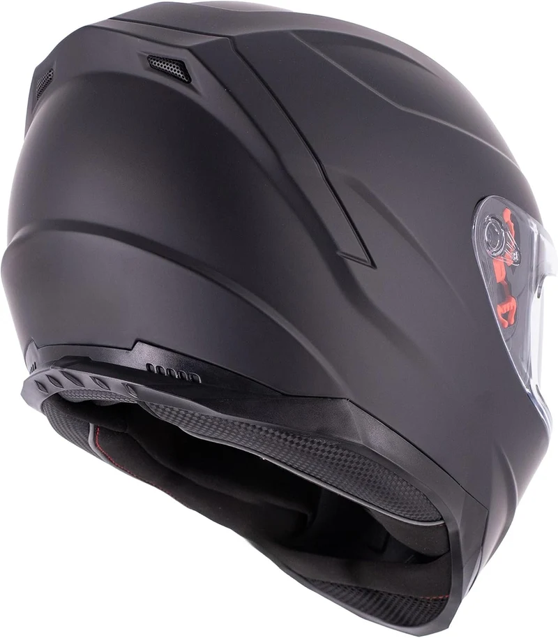 Broken Head BeProud Sport Motorradhelm Mit 2 Visieren (Klar + Schwarz) - Integralhelm M (57-58 cm) B