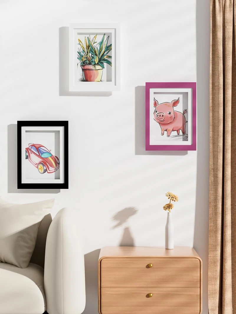 Orionstar Kunst-Bilderrahmen für Kinder, austauschbar, Frontöffnung, für 30 x 21 cm, 100 A4-teilig,