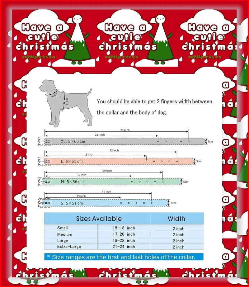 haoyueer Hundehalsband, Leder, mit Stacheln, Nieten, 5,1 cm breit, stilvolles Leder-Hundehalsband fü