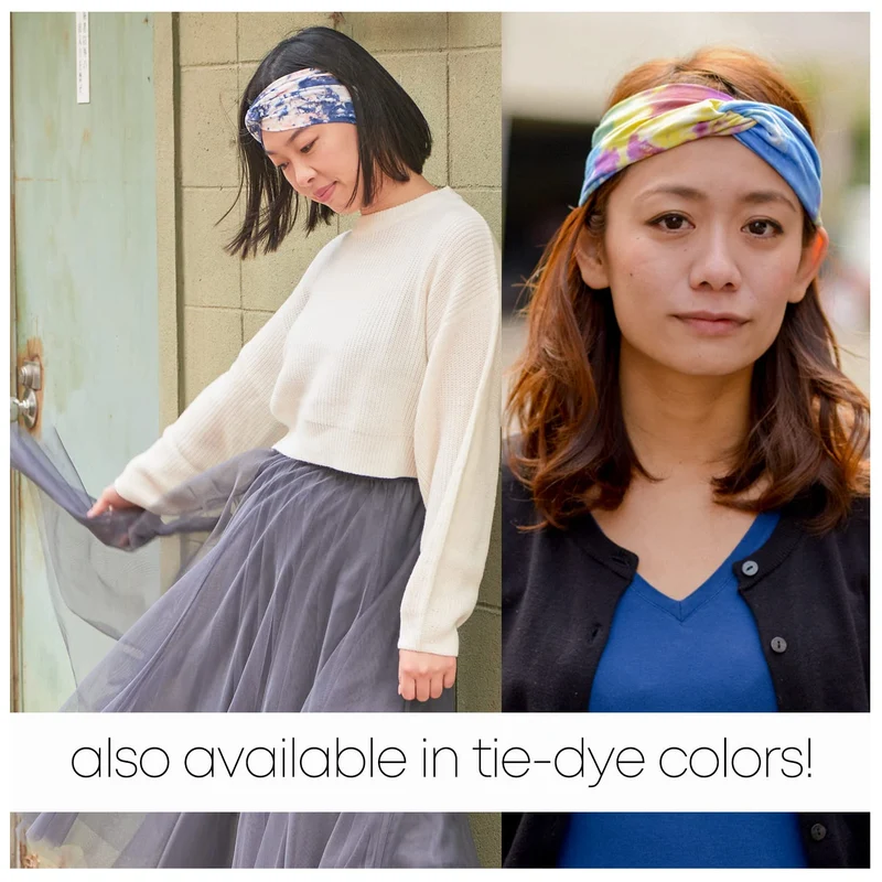 CHARM Herren Tie-Dye Stirnband - Damen Batik Dread Band Bandana Yoga Zubehör Type BB Typ BB, Typ BB