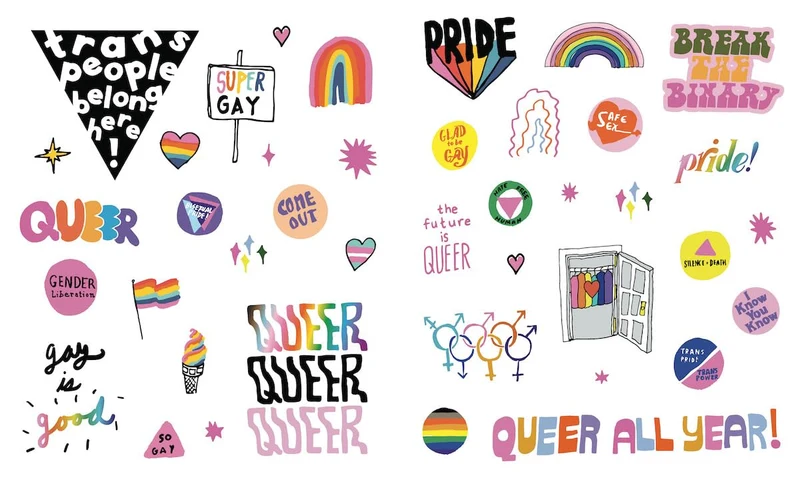 The Big Book of Queer Stickers: Includes 1,000+ Stickers!, Gebundenes Buch